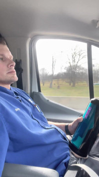 Driving and Fucking a Toy My Boss Bought Me