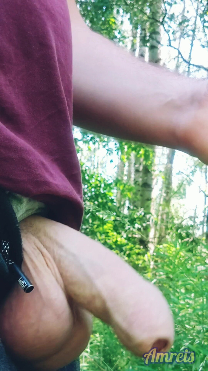 Amreis: Éjaculation torride en plein air dans le parc de la...