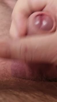 Daddy Lies Down and Jerks His Cock Until He Orgasms Loves to Play with His Cock While I Watch.