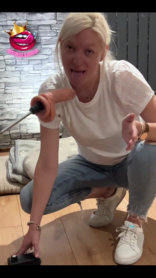 BJQueen and Rod: Gewoon spontaan mijn neukmachine gebruiken