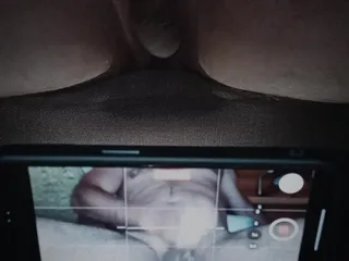 Filming a White Uncircumcised Penis Masturbation.