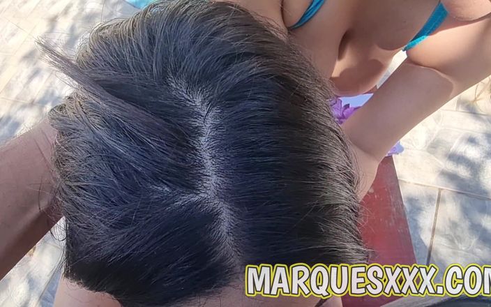 Marques XXX: 在旅馆操我的婊子。我在她的阴户里射精