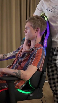 Distracted the Guy From the Game, Gave the Twink a Rimming, Fucked His Tight Asshole Part 1
