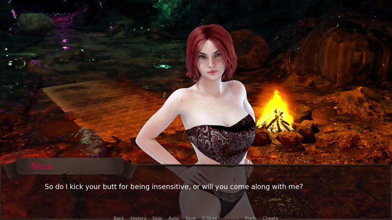 3D Cartoon Porn: Love Sezon 9: Alex-Nina Topless Cave Night