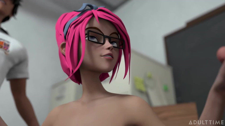 Hentai Sex School: Hentai sex college odcinek 2 - duża titty hentai milf błaga o...