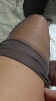 My Submissive Puts My Nylon Stockings Back on Me