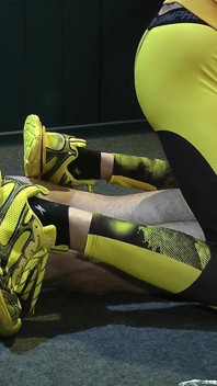 Zeus Socks Gagged in the Chains