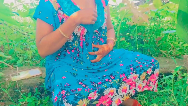 Pooja raniji: Pooja Bhabhi Coming Nearst Forest Area Jungle and Slow Slow...