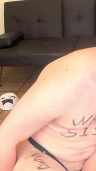 Snowbunny Dildo Assfucking Practice
