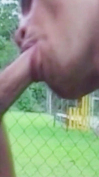 Blonde Big Tit Trans Woman Outdoors Anal Fucked by Three Guys