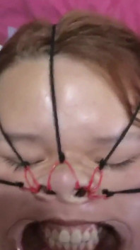 Fucking Her Face with a Beautiful Bondage Style
