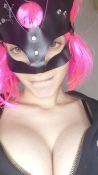 Observe My Passionate Self-pleasure with a Kitty Mask and Big Tits