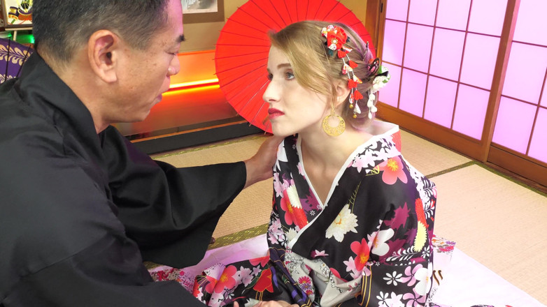 Japornxxx: Oiran Geisha Sad Love Hard fuck-octavia Red-ichiro-cum w twarzy 4K Bez...