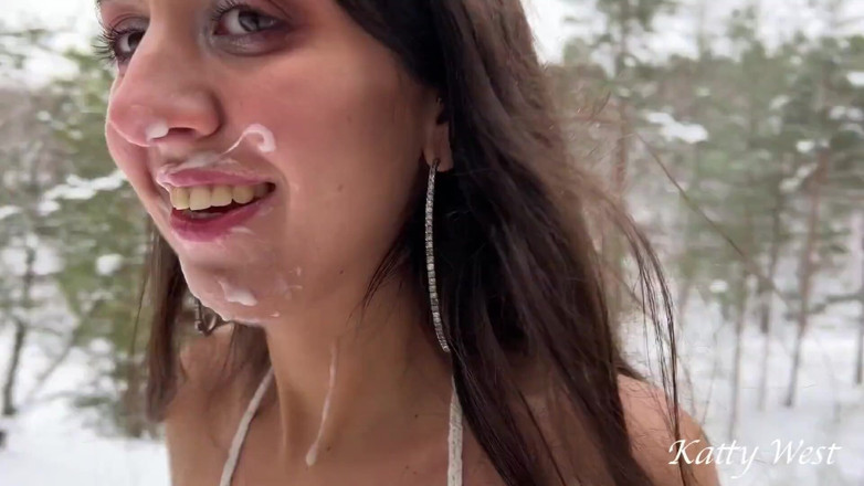 Katty West: Grande compilation d’éjaculations énormes du visage et de la bouche, avalage...