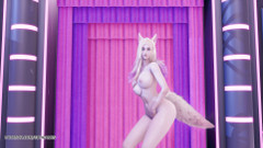 3D-Hentai Games: [MMD] AOA - Krátkosrstá Ahri Sexy nahá taneční liga legend KDA