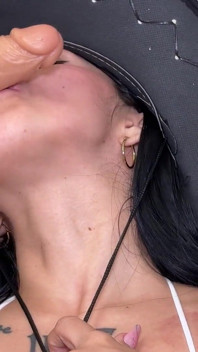 Playful Cowgirl Has Fun with a White Cock and Masturbates Until She Cums All Over