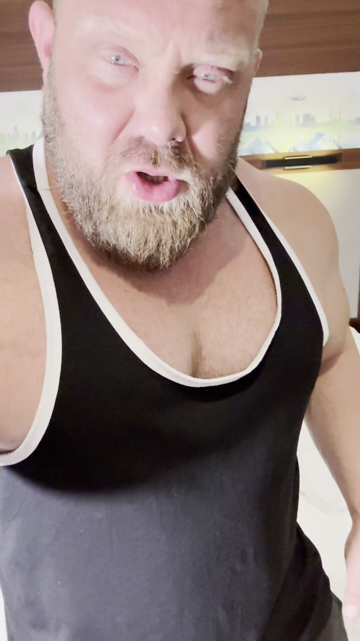 Jack stacked: Before Gym Muscle Flexing