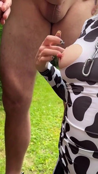 Deja que la vaca lechera muja