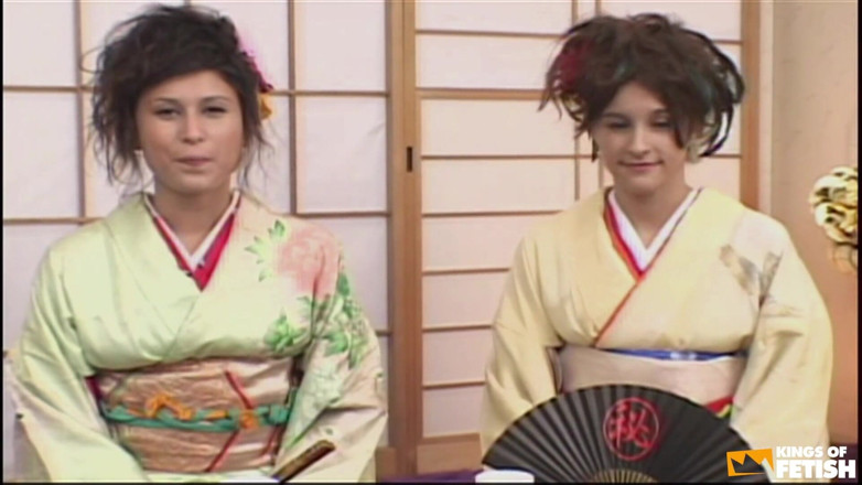 Pure Japanese adult video ( JAV): Two babes get their shaved pussies drilled and creampied by...