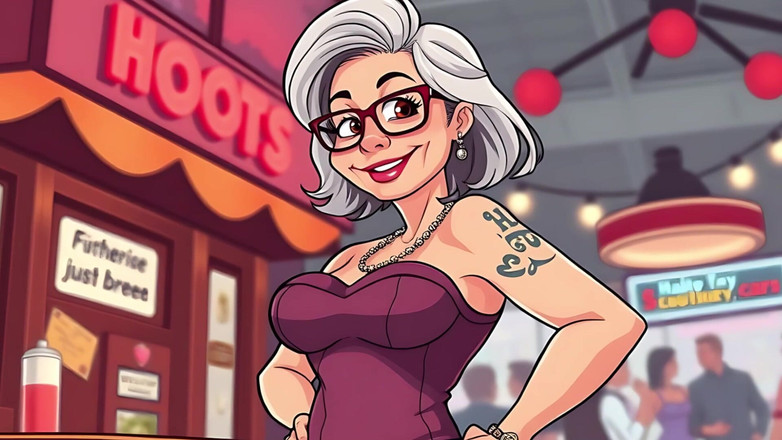 AI Porn: Hooters dibujos animados arte
