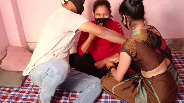 HousewifeGeeta: Indian XXX threesome sex with wife's best friend dirty hindi...