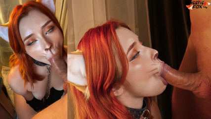 Sweetie Fox: Cute fox sucks big dick - cum on face