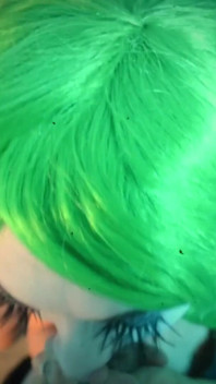Joker Sucks Cock a Cosplay Makeup Facial
