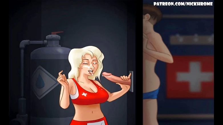 Cartoon Universal: Summertime saga part 8 - cum on face (Espanol sub)