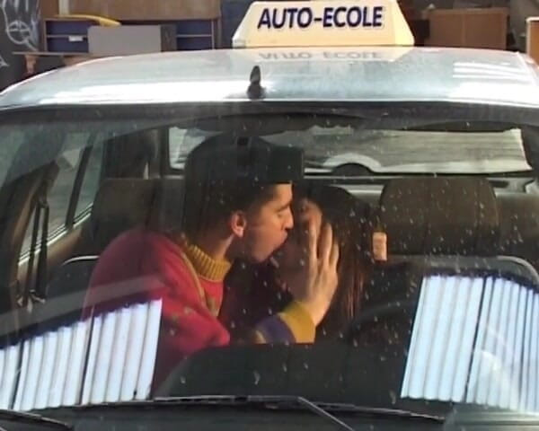 Filles Francaises: Şimdiye kadarki en ateşli kızıl saçlı Fransız arka koltukta anal...