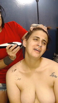 Flirty Hair Cutting Shaving Abbys Head