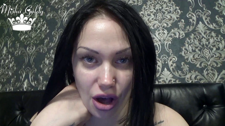 Goddess Misha Goldy: Biggest asshole but the smallest cock