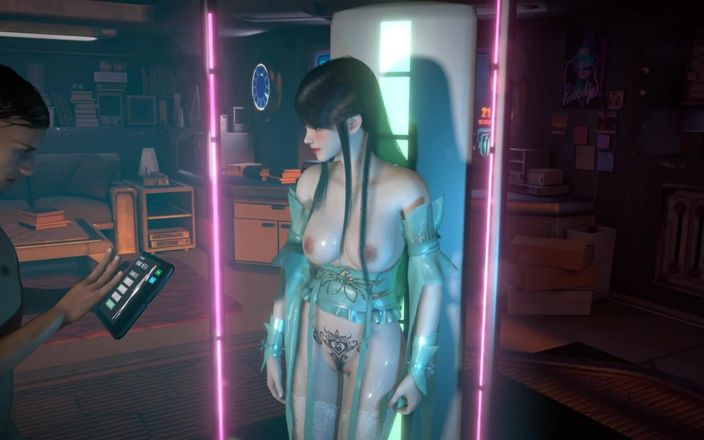 Why fuck so hard: 3d азіатська секс-лялька з великими цицьками так сильно відтрахана її господарем