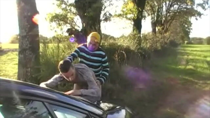 Gaybareback: Lovely straight fucked in exhib outdoor by big dick