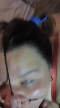 I Fuck Her Beautiful Face, I Cum Inside Her Nostrils and the Cum Comes Out of Her Mouth