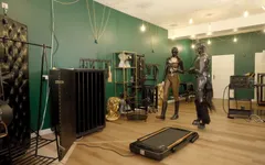 Rubber Pony Play: Bridle up and Training on the Treadmill