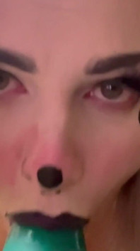 Clown Girl Gives You a Sloppy Vaping Blow Job