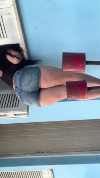Hot Brazilian Brunette Gave Me a Blowjob at the Window on Sunday Afternoon