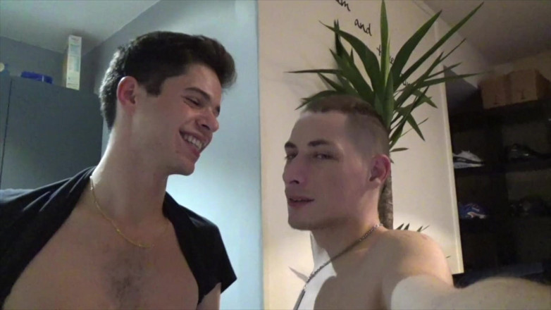 The fuckers raw studio: 2437 Amator en primer plano - wsexape con dos twinks