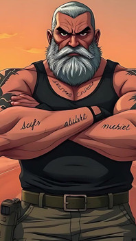 Des hommes forts et sexy se font baiser avec une ai