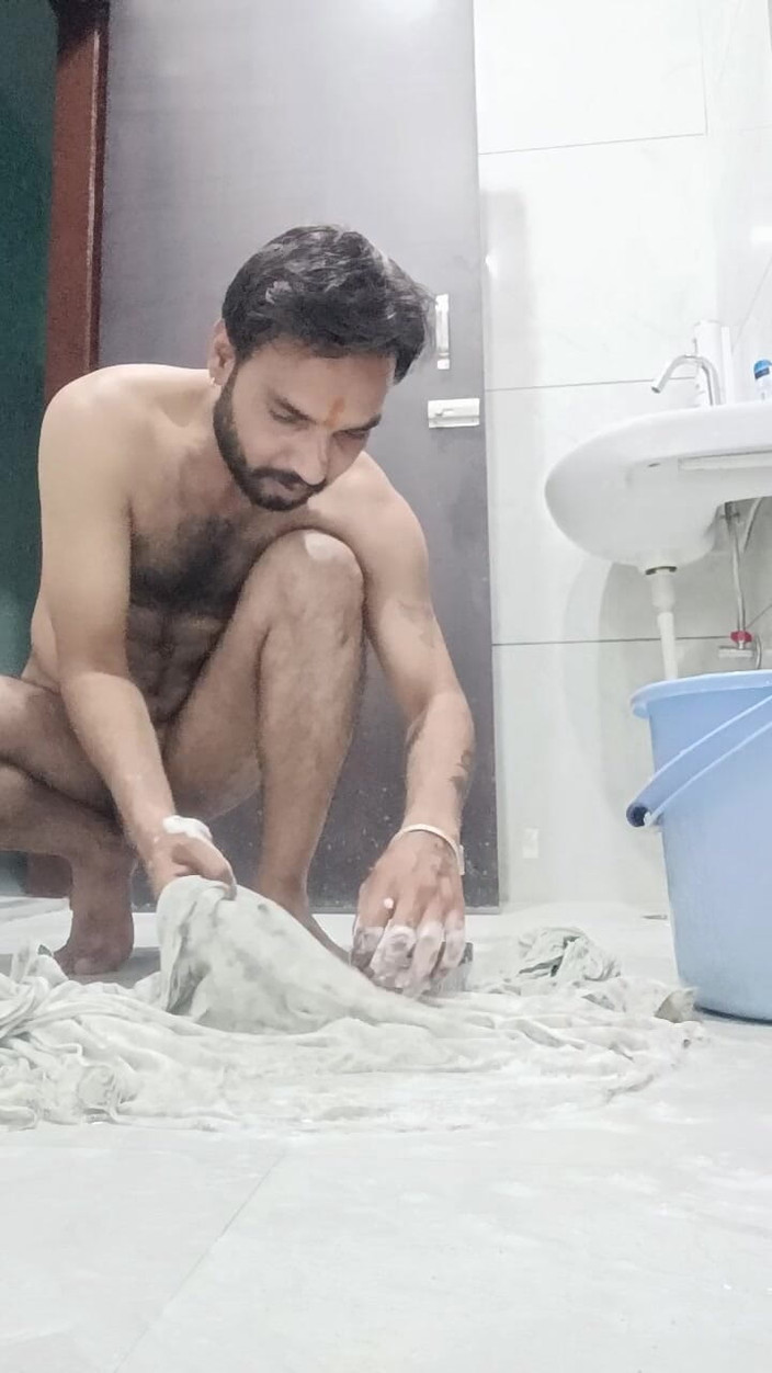 Rajasthani-old-lover: Vader geniet van masterbatie en cumshot met mij