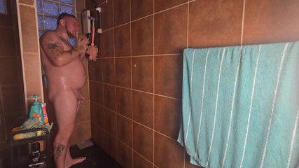 Jimbob Star GAY: Jimbob duşta ıslanıyor ve dağınık