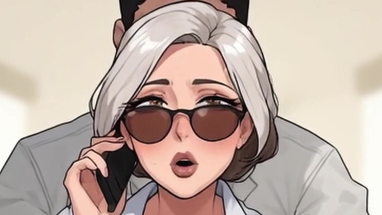 Aiwaifuloops: Waifu reife sekretärin pOV - büro-telefonanruf Nahaufnahme möpse necken beim ausziehen