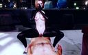Soi Hentai: Agente peituda fode o chefe gordo - 3D animation v596