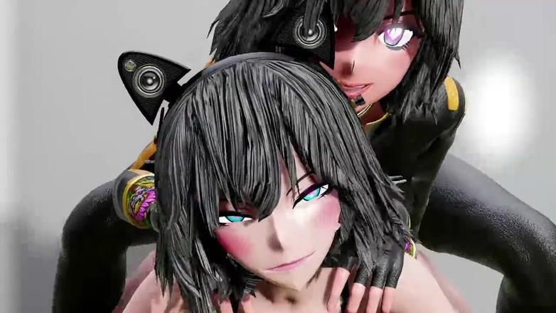 Velvixian3Futanari: Zábava ve výtahu futanari sex