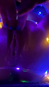 Artsy, Oily, String Light Pussy Rubbing