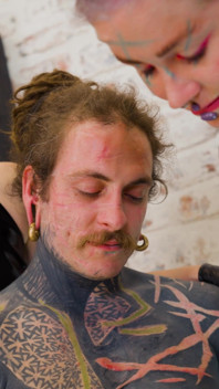 3 Latex Femdoms Dominate Tattooed Slave - Sounding, Ureta Fingering, Dominatrix