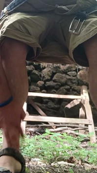 Pee Outdoors, Let's See if Someone Catch Me!