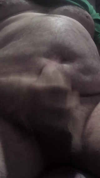 Xauencaliente: Handsome Mature Chubby with Big Fat Cock Masturbating Until I...