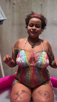 BBW Yoga in a Mini Pool Farts