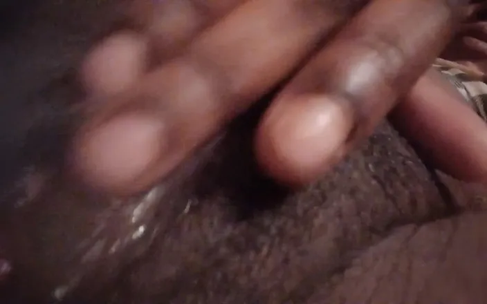 Super sexy ebony cuties: Close up Rubbing Spreading My Pink Black Pussy